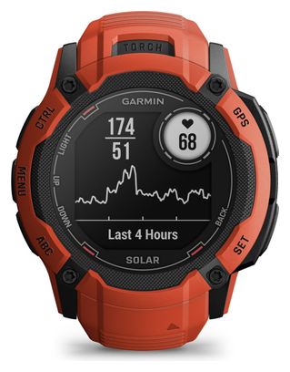 Montre GPS Garmin Instinct 2X Solar Rouge Flame