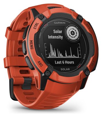 Montre GPS Garmin Instinct 2X Solar Rouge Flame