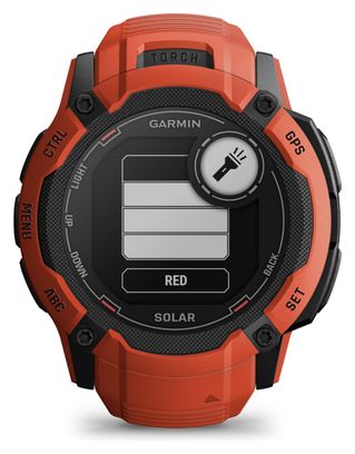 Montre GPS Garmin Instinct 2X Solar Rouge Flame