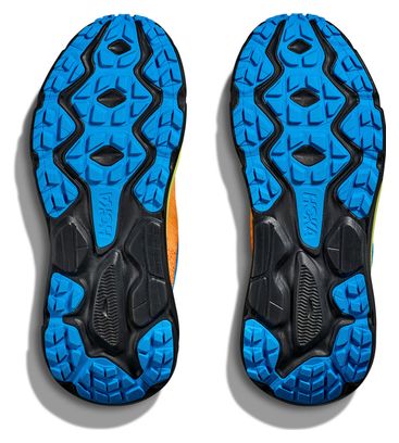 Chaussures Trail Hoka One One Challenger 7 GTX Orange Bleu Noir Homme