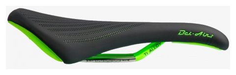 Selle SDG BEL-AIR RL 2.0 - Rails titane noir/vert fluo