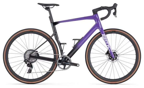 Vélo de Route BMC Roadmachine 01 X One Sram Force XPLR eTap AXS 12V 700 mm Violet Noir