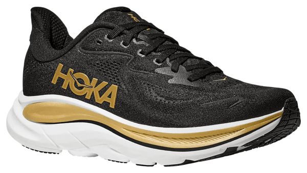 Hoka Clifton 10 Black/Gold Women's Running Shoes | Alltricks.com
