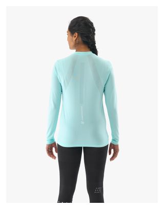Compressport Dames Performance Blue Long Sleeve Jersey