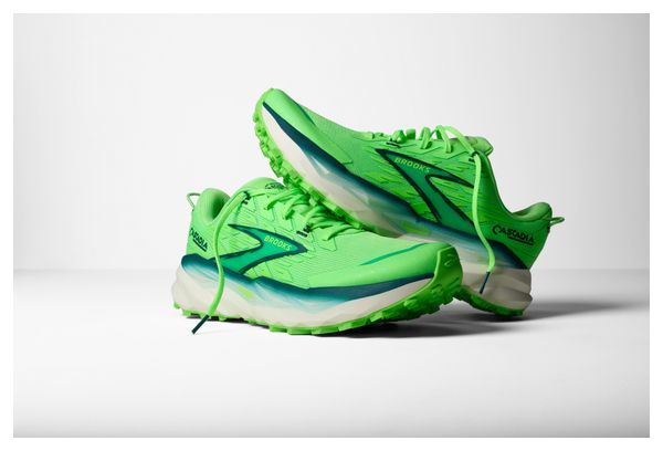 Chaussures Trail Brooks Cascadia 19 Vert Homme