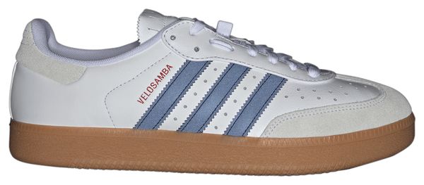 adidas Velosamba Leather Cycling Shoes, White/Blue, Unisex