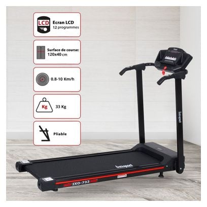 Tapis de course - 10km/h - IXOSPORT - IXO-732