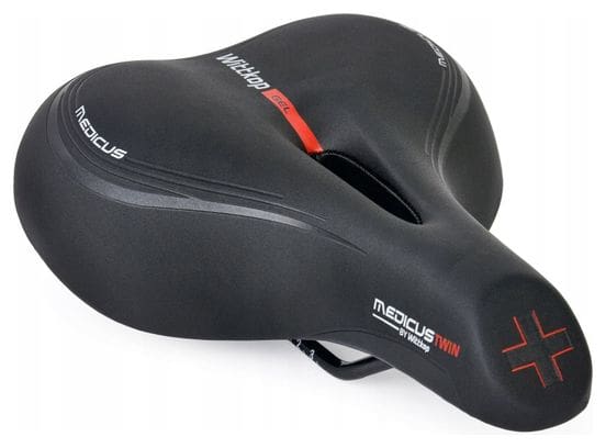 Medicus 3.0 Selle de vélo - Selle unisexe large - Noir