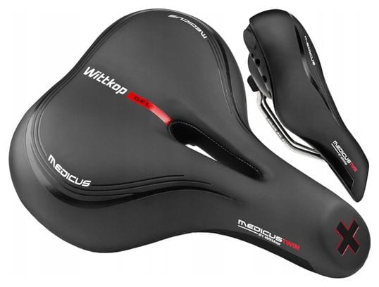 Medicus 3.0 Selle de vélo - Selle unisexe large - Noir