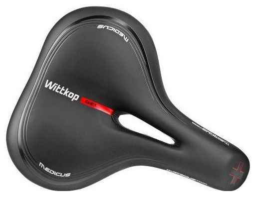 Medicus 3.0 Selle de vélo - Selle unisexe large - Noir