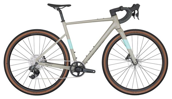 Vélo de Gravel Scott Speedster Gravel 10 Sram Rival XPLR eTap AXS 12V 700 mm Gris