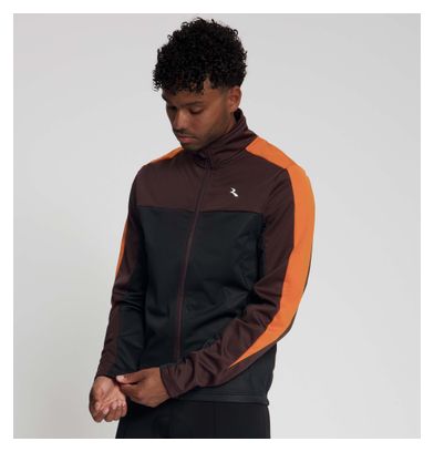 Veste Vélo Rogelli Freeze Homme Noir/Bordeaux/Orange