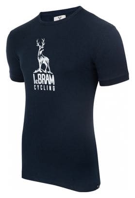 LeBram Deer Short Sleeve T-Shirt Dark Blue