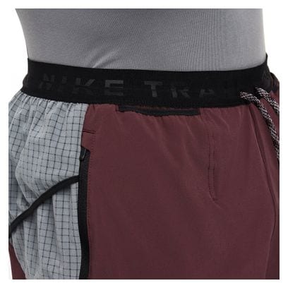 Nike Trail Second Sunrise 5in Shorts Rot/Grau Herren