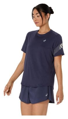 Asics Icon Kurzarm Trikot Blau Damen