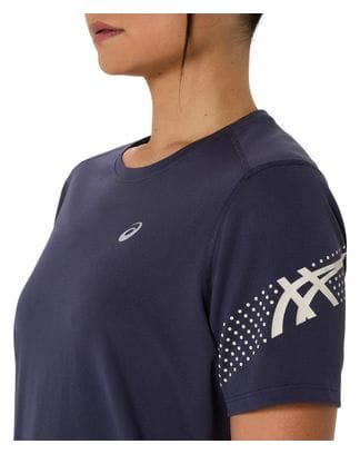 Asics Icon Kurzarm Trikot Blau Damen