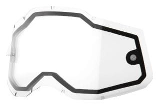 Pantalla de repuesto 100% Racecraft2 / Accuri2 / Strata2 | Gafas transparentes de doble panel