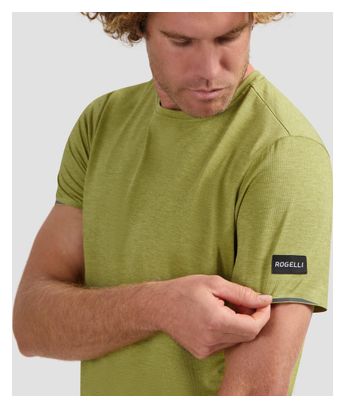 Maillot Manches Courtes De Running Rogelli Distance Moutarde Homme