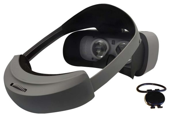 Fit Immersion Casque de réalité virtuelle PRO-2X : Kit d'entrainement vélo intérieur (Cyclisme) VR Autonome (sans téléphone)