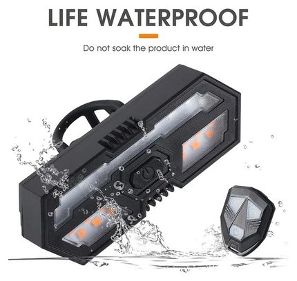 Feu arrière de vélo LED  avertisseur sonore de vélo clignotant avec télécommande