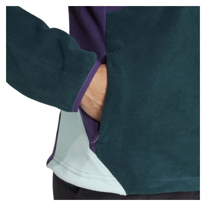 Adidas Terrex Multi Climawarm Pile 1/2 Zip Donna Viola/Verde