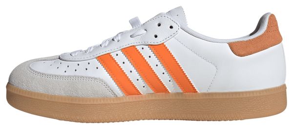 adidas Velosamba Leather Cycling Shoes, White/Orange, Unisex