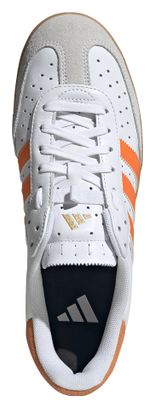 adidas Velosamba Leather Cycling Shoes, White/Orange, Unisex