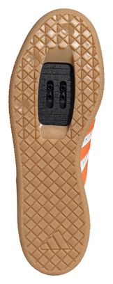 adidas Velosamba Leather Cycling Shoes, White/Orange, Unisex
