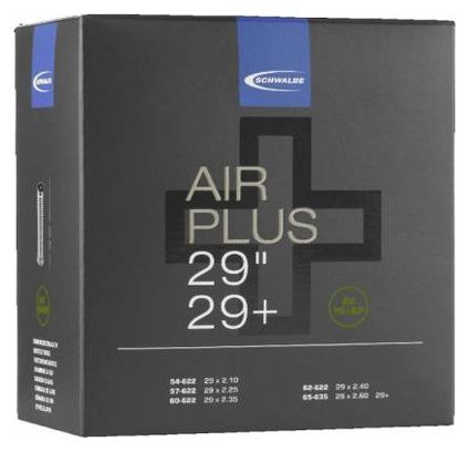 Camera d&#39;aria Schwalbe Air Plus 29 &#39;&#39; AV19 + valvola Shrader 40mm