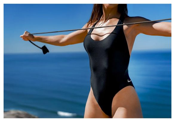 Women's Nike Swim Fusion Back 1-Piece Swimsuit Black