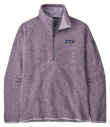 Patagonia Women's Better Sweater Jersey 1/4 Zip Violet Fleece
