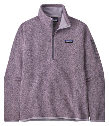 Patagonia Women's Better Sweater 1/4 Zip Violet fleece