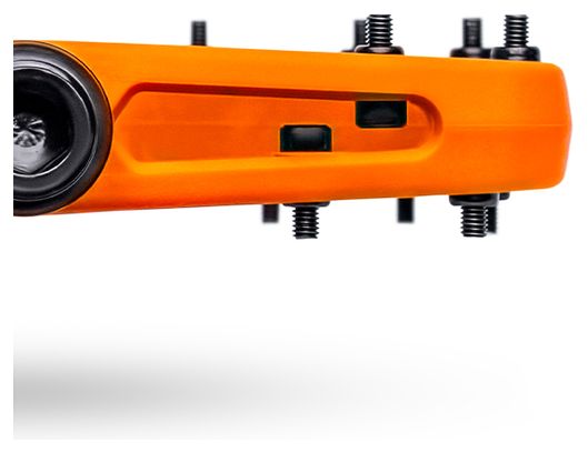 Coppia di pedali piatti PNW Range Composite arancioni di sicurezza