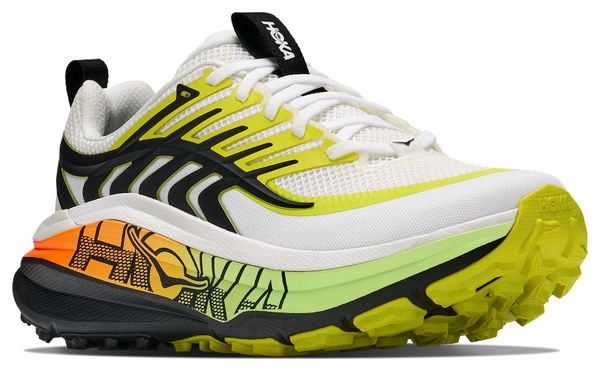 Chaussures Trail Hoka Stinson 8 Blanc/Jaune Femme