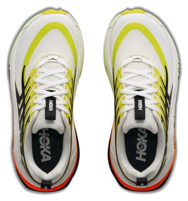 Chaussures Trail Hoka Stinson 8 Blanc/Jaune Femme