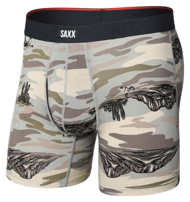 Saxx Vibe Xtra Soft Comfort boxershort, grijs/camo, voor heren