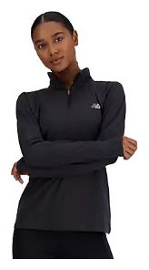 New Balance Sport Essentials Black Women's 1/2 Zip Top