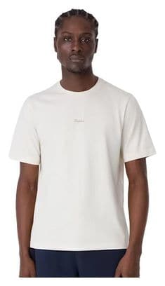 T-Shirt Manches Courtes Rapha Cotton Blanc/Beige