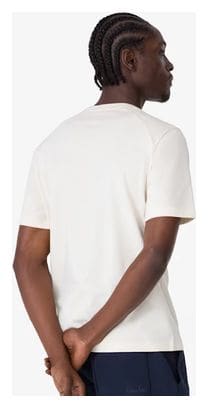 T-Shirt Manches Courtes Rapha Cotton Blanc/Beige