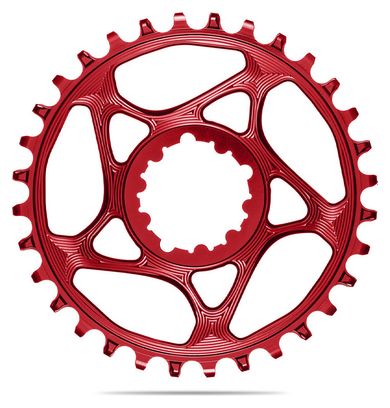 Plateau Rond Narrow Wide AbsoluteBlack Direct Mount Pour Transmissions Sram 12V Rouge