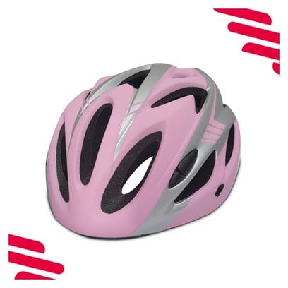 Casque de vélo homme/femme rose et gris