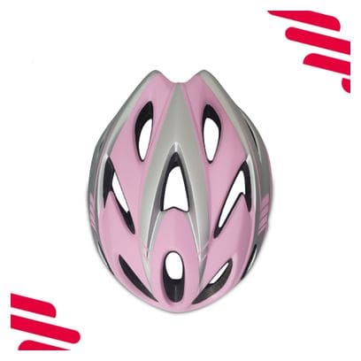 Casque de vélo homme/femme rose et gris