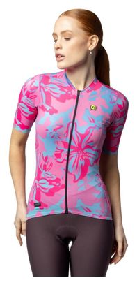 Maillot Manches Courtes Femme Alé Honolulu Rose