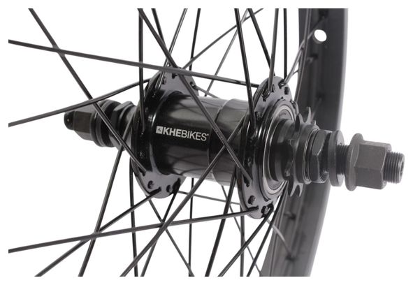 Roue arrière BMX KHE Freecoaster + MVP DD 18 pouces 14 mm S/B
