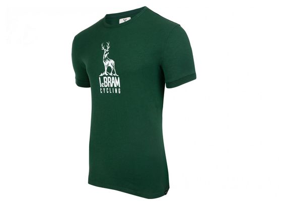 LeBram Deer Short Sleeve T-Shirt Dark Green