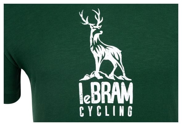Camiseta de manga corta LeBram Deer verde oscuro