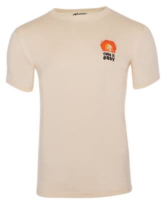 Rubb'r Take it Easy Beige T-shirt met korte mouwen
