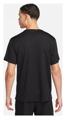 Heren Nike UV Miler Jersey met korte mouwen Zwart