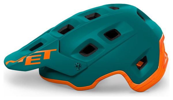 Casco Met Terranova All-moutain Gloosy Verde Naranja 2021