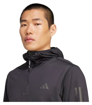 Haut Thermique 1/2 Zip adidas Own the Run Winterized Noir Homme